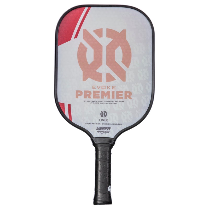 ONIX Evoke Premier Pickleball Paddle, Red, Medium - Image 1